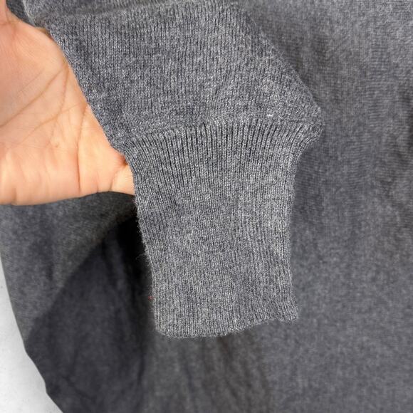 Nine West Jeans Batwing Top Women's M 3/4 Sleeve 2 Tone Gray Crew Neck - Picture 5 of 6